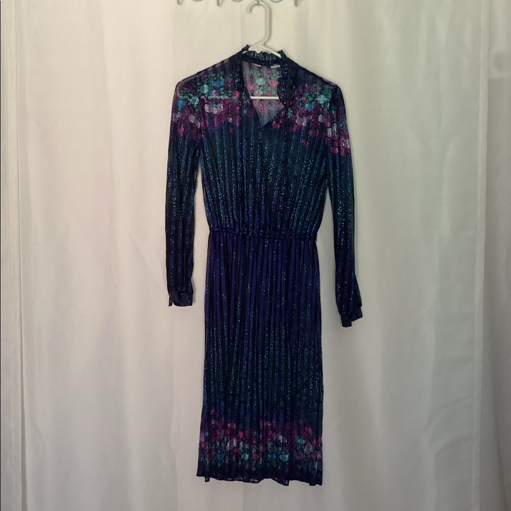 Sheer floral vintage dress